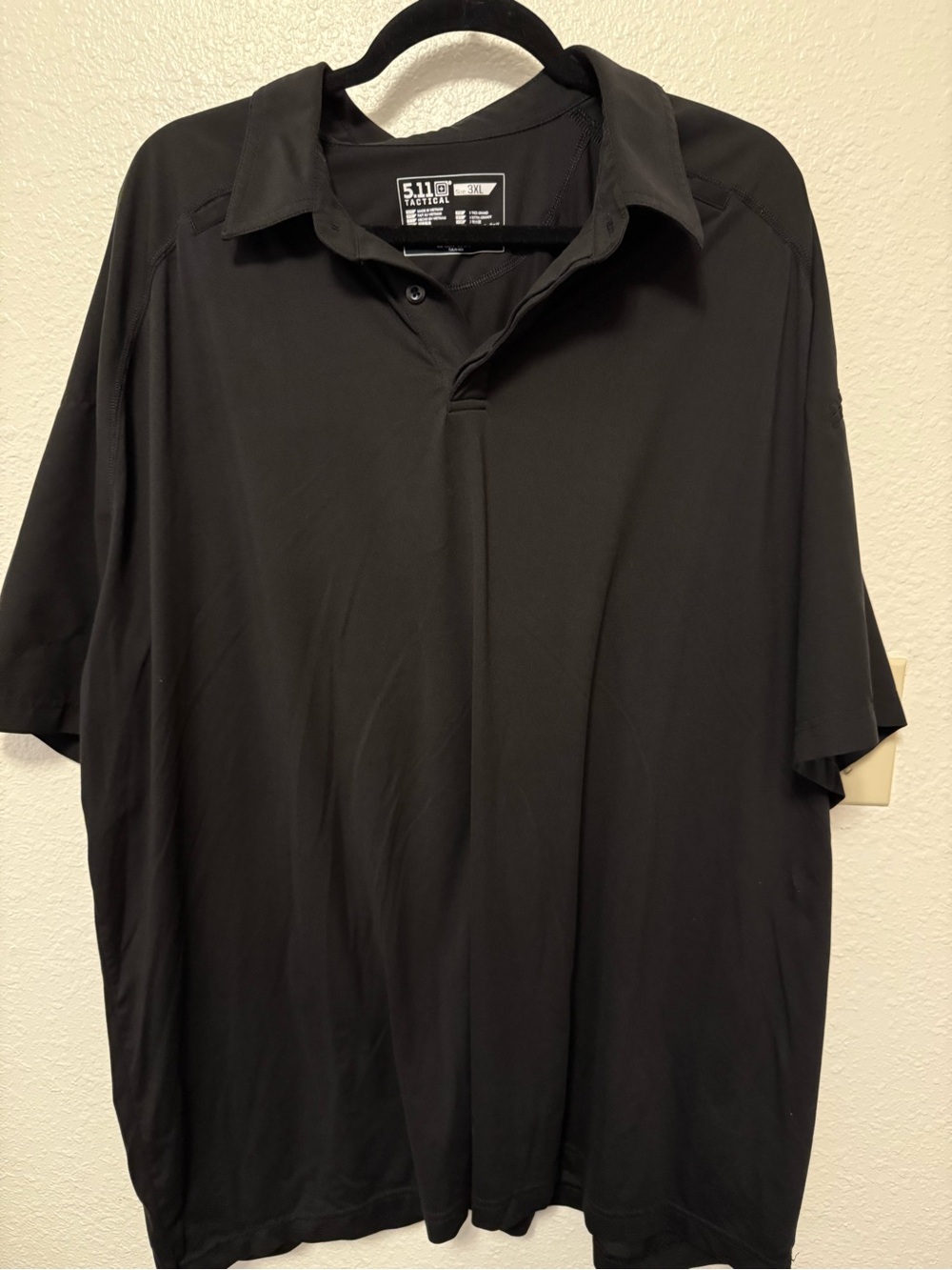 5.11 Tactical Black Short-Sleeve Polo